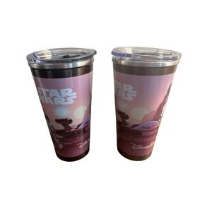 Disney Parks Star Wars R2-D2 C3PO Insulated Cup 20oz Coffee Mug Tumbler Set Of 2